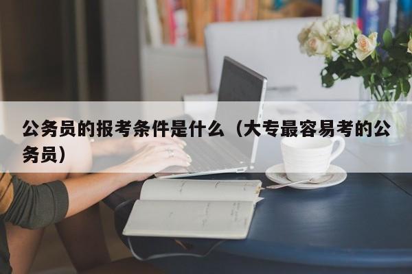 公务员的报考条件是什么（大专最容易考的公务员）