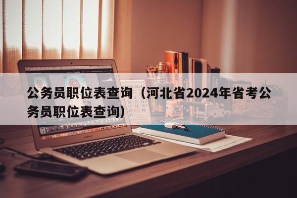 公务员职位表查询（河北省2024年省考公务员职位表查询）