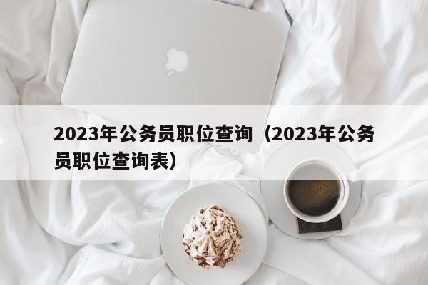 2023年公务员职位查询（2023年公务员职位查询表）